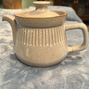 Vintage Pottery Craft Speckled Ceramic Teapot
